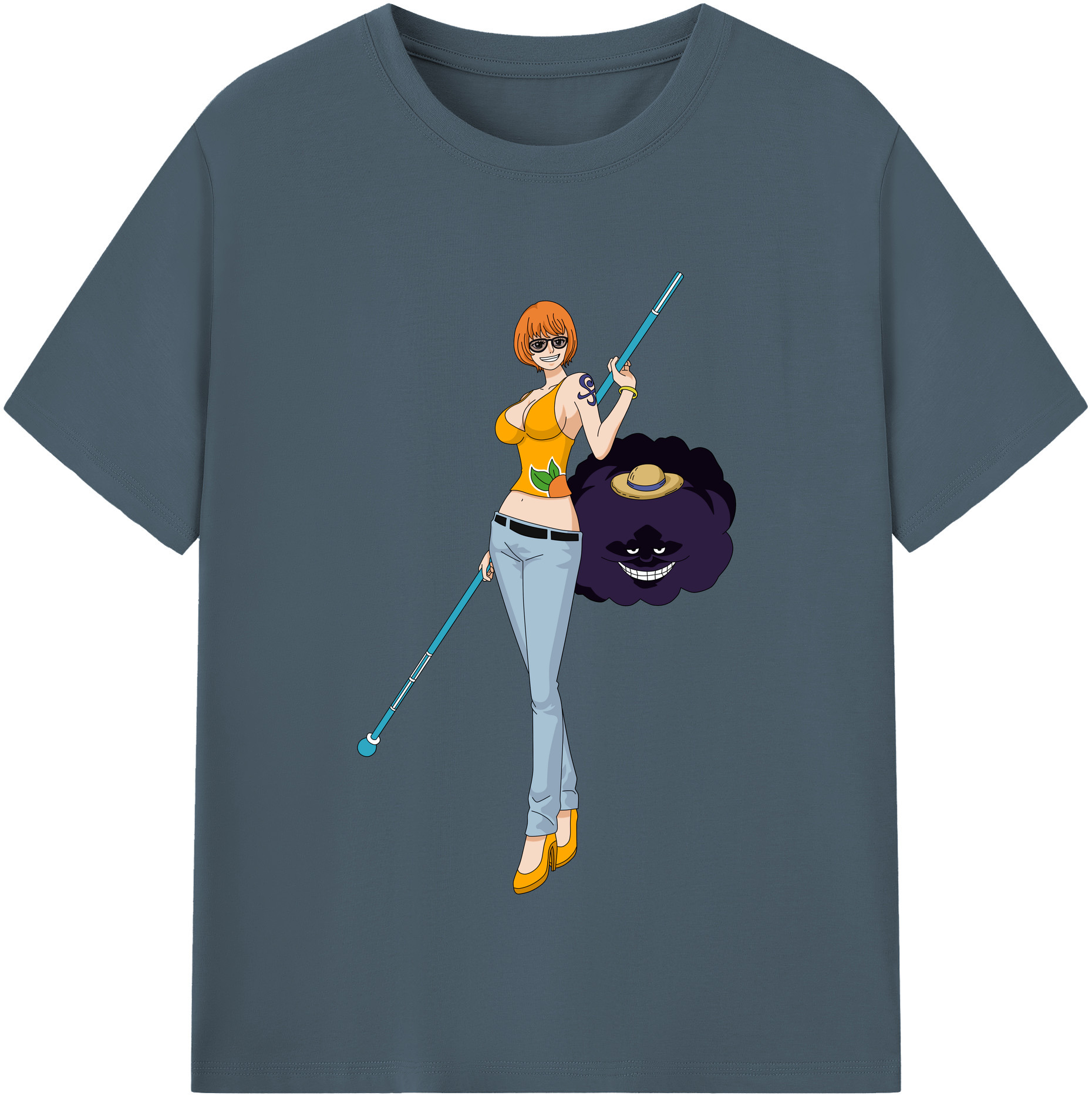 ワンピース ナミ ONE PIECE Nami 綿100％半袖Tシャツ（フロントプリント）